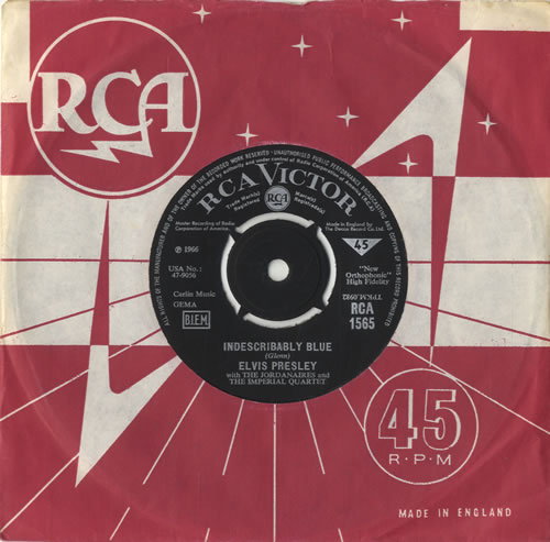 7” EP Elvis Presley Blue UK Original Elvis Presley Blue Rhythms - Blue Vinyl UK 2-LP vinyl record